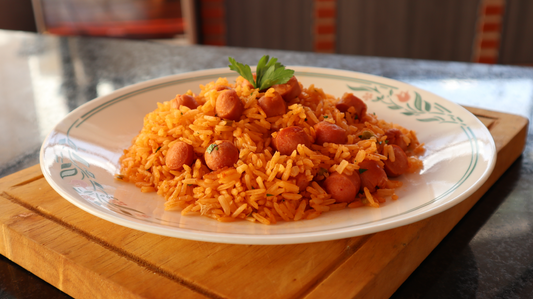 Cómo Hacer ARROZ AMARILLO con SALCHICHA