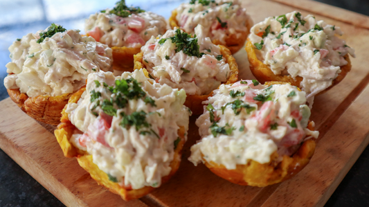 Como Hacer CANASTAS de VERDE con POLLO