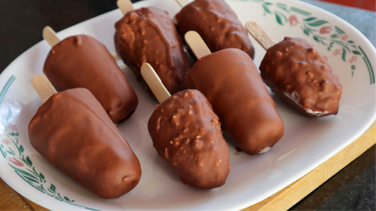 Cómo Hacer HELADO con COBERTURA de CHOCOLATE