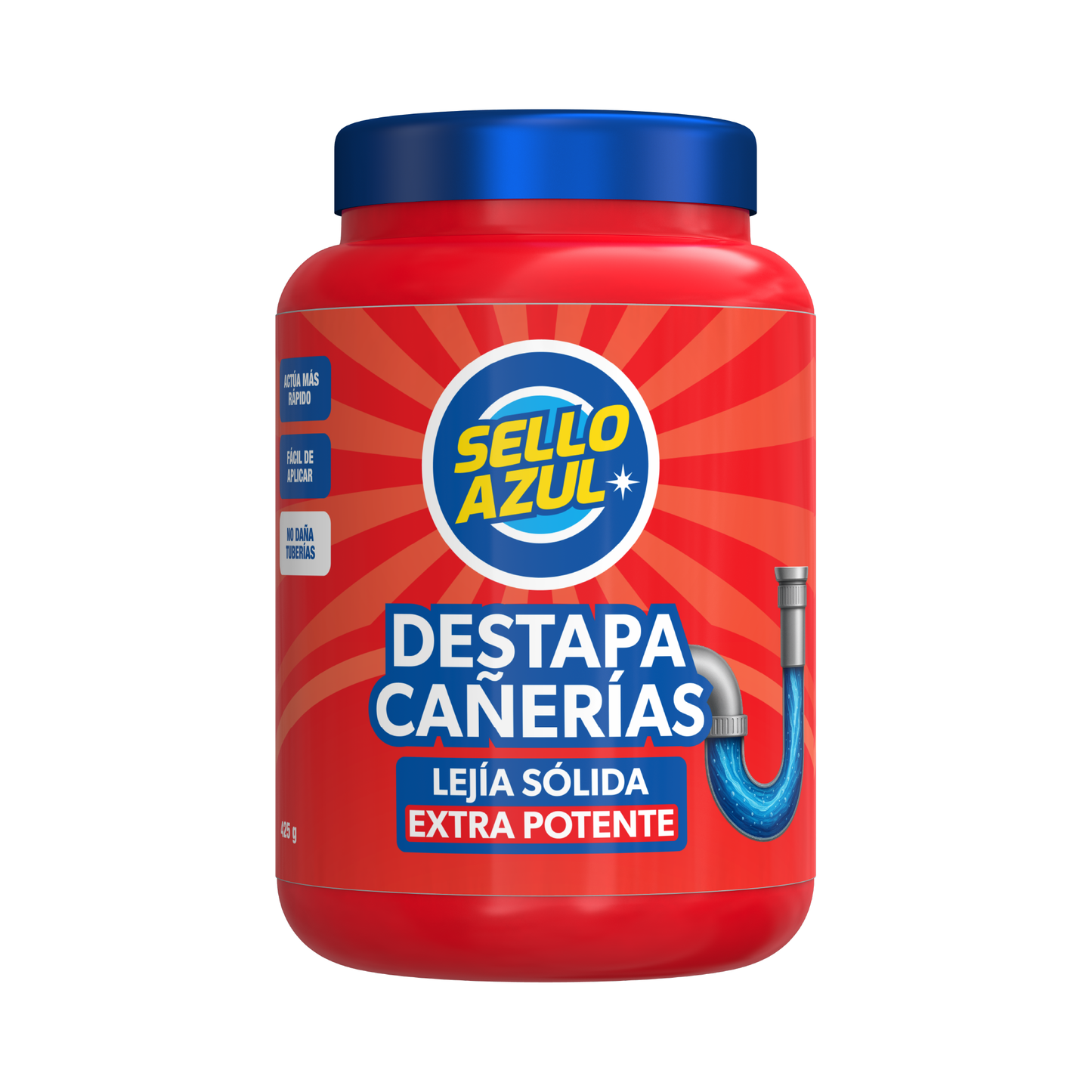 Destapa Cañerías Sello Azul 425 g