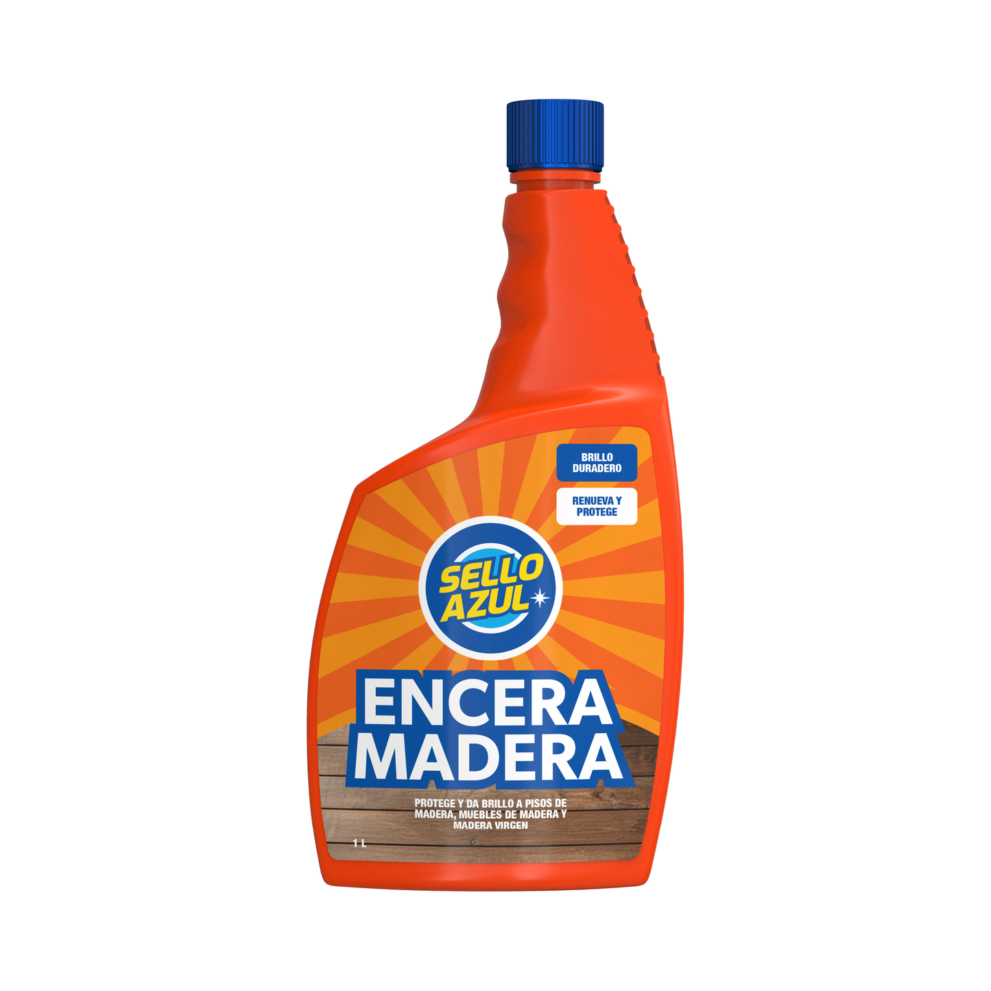 Encera Madera Sello Azul 1 L