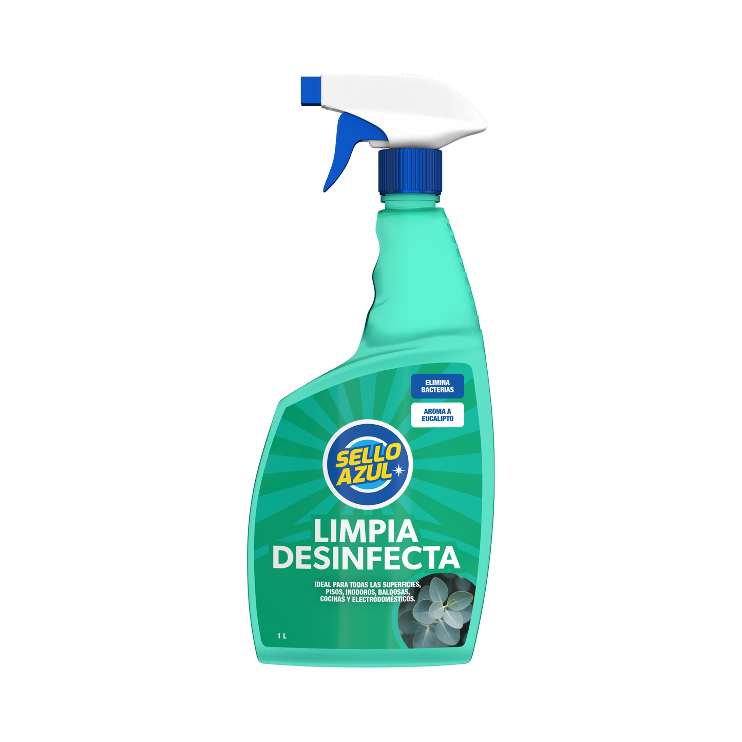 Limpia Desinfecta Eucalipto Sello Azul 1 L