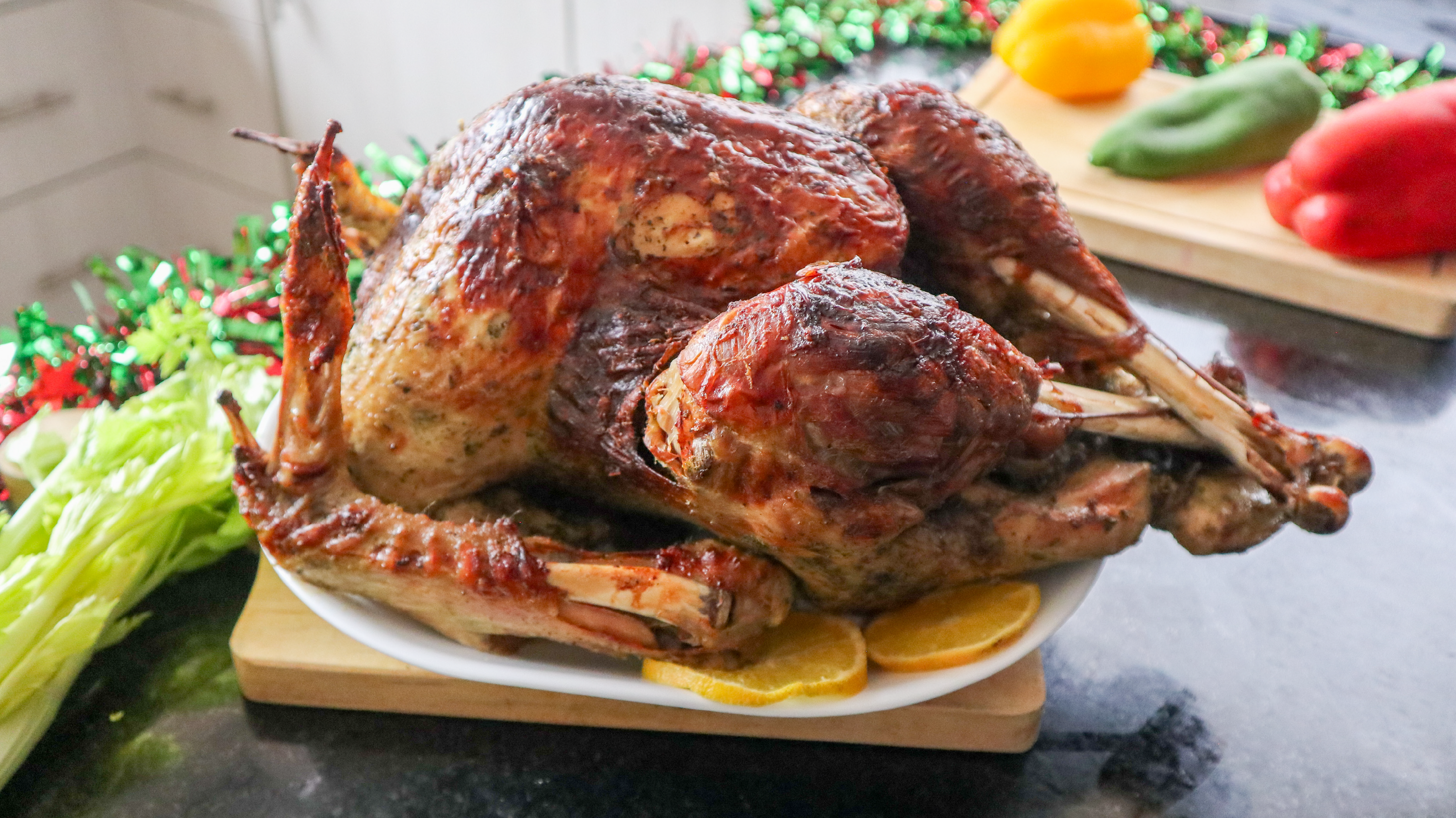 Cómo Hacer PAVO NAVIDEÑO – Sello Azul