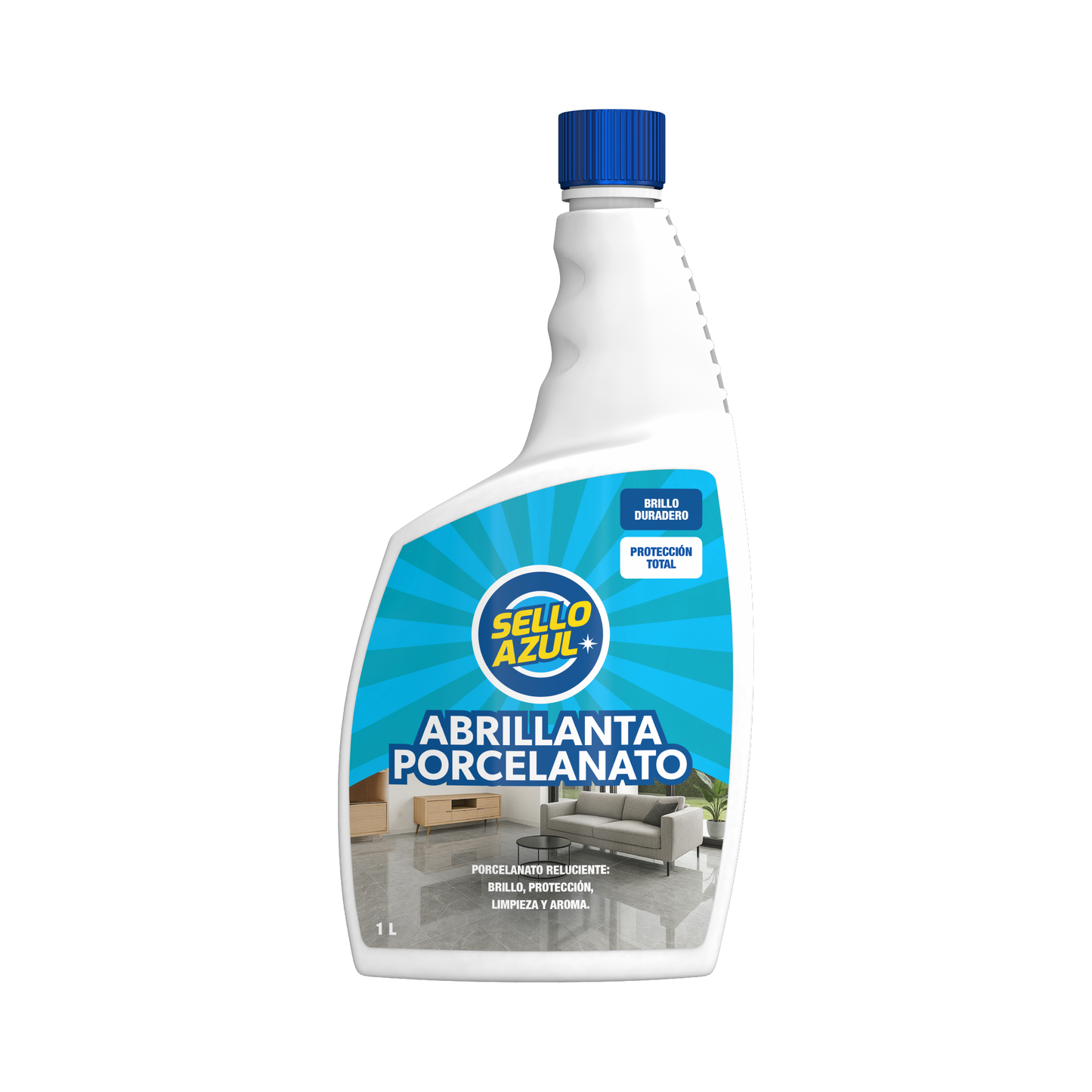 Abrillanta Porcelanato Sello Azul 1 L