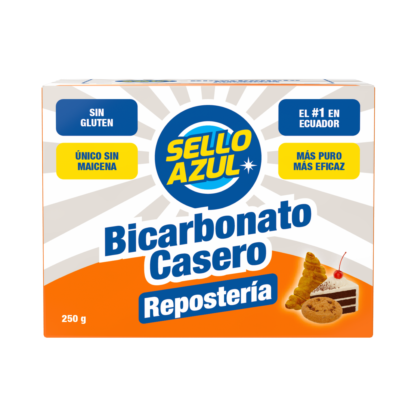 Bicarbonato Casero Repostería Sello Azul 250g