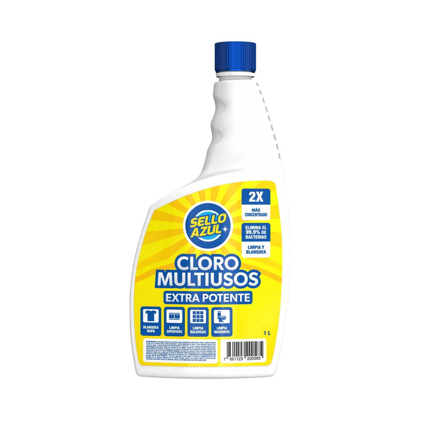 Cloro Multiusos Sello Azul 1 L