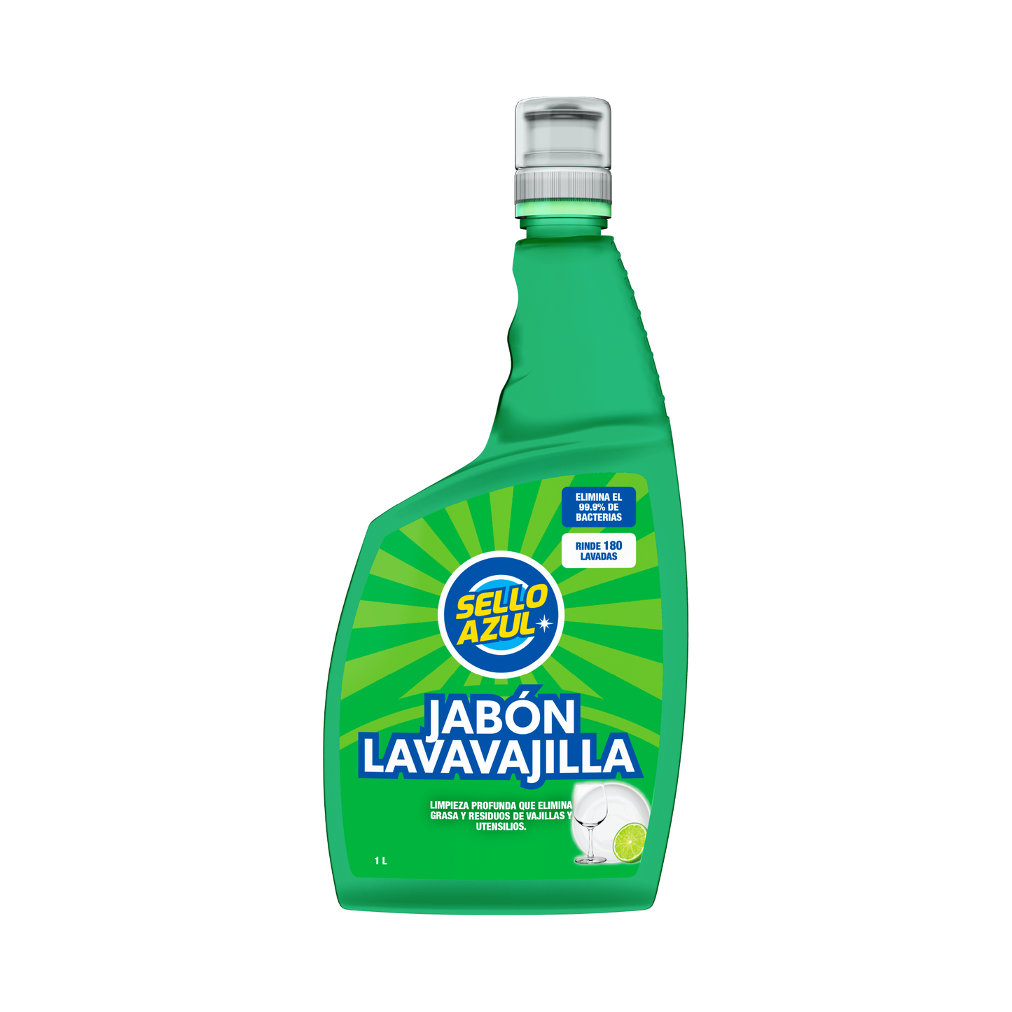 Jabón Lavavajillas Sello Azul 1 L