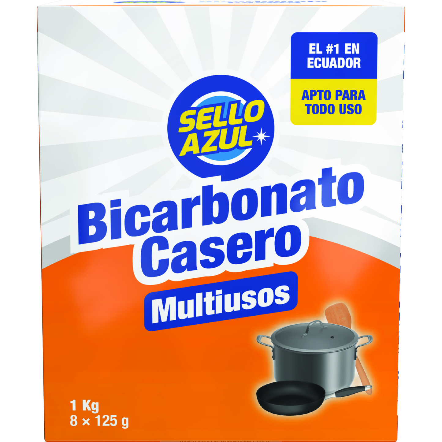 Bicarbonato Casero Multiusos Sello Azul 1 kg